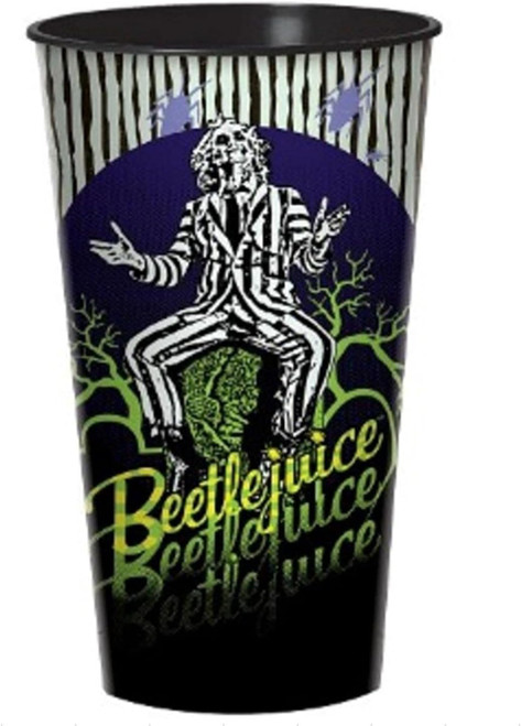 Beetlejuice Ghost Halloween Carnival Theme Party Favor 32 oz. Plastic Cup
