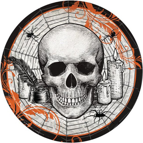 Spooky Symbols Halloween Carnival Theme Party 9" Paper Dinner Plates