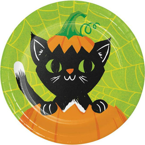 Colorful Halloween Carnival Theme Party 7" Paper Dessert Plates