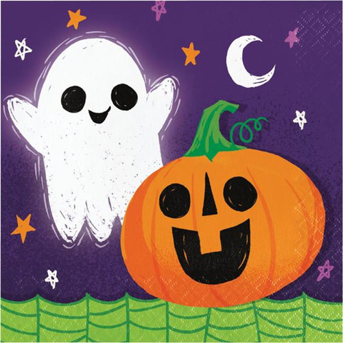 Colorful Halloween Carnival Theme Party Paper Luncheon Napkins