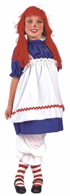 Rag Doll Raggedy Ann Fancy Dress Up Halloween Deluxe Toddler Child Costume