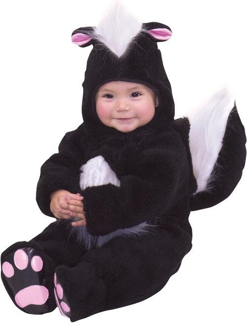 Little Skunk Stinker Black White Animal Fancy Dress Up Halloween Child Costume