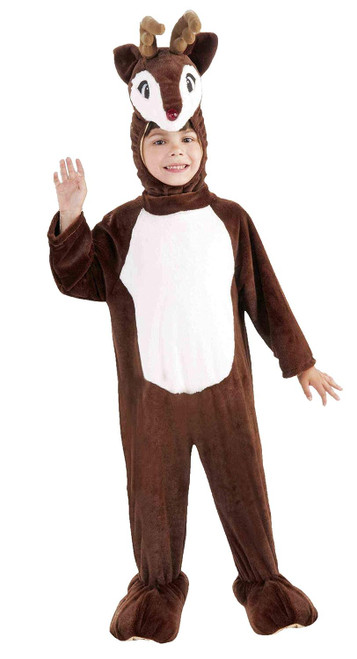 Reindeer Brown Rudolph Christmas Animal Fancy Dress Up Halloween Child Costume