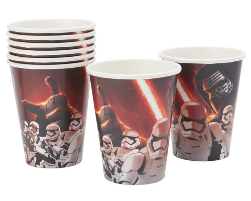 Star Wars Force Awakens Episode VII Jedi Kids Birthday Party 9 oz. Paper Cups