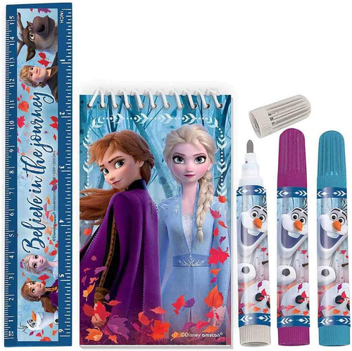 Frozen II Disney Princess Movie Kids Birthday Party Favor Toy Stationery Set