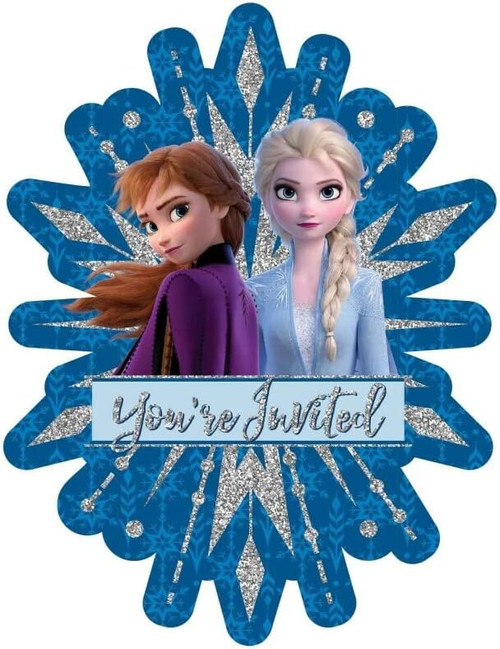 Frozen II Disney Princess Movie Birthday Party Novelty Invitations w/Envelopes