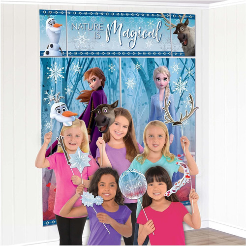 Frozen II Disney Princess Birthday Party Decoration Scene Setters w/Photo Props