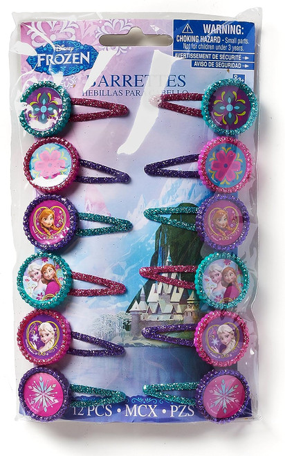 Frozen Disney Movie Princess Arendelle Birthday Party Favor Hair Clips Barrettes