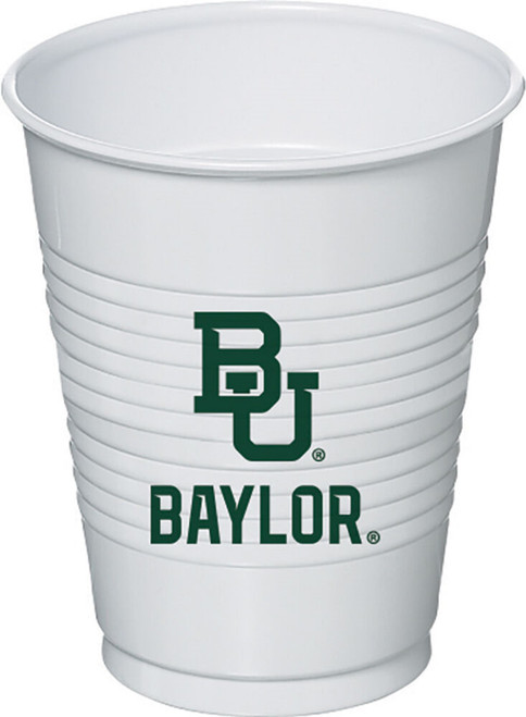 Baylor Bears NCAA University College Sports Game Day Party 16 oz. Plastic Cups