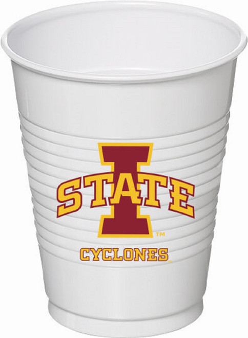 Iowa State Cyclones NCAA University College Sports Party 16 oz. Plastic Cups