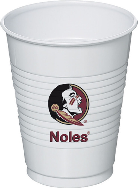 Florida State Seminoles NCAA University College Sports Party 16 oz. Plastic Cups