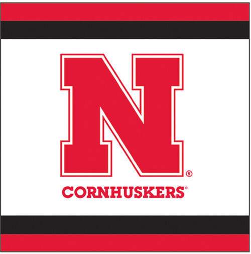 Nebraska Cornhuskers NCAA University College Sports Party Paper Beverage Napkins