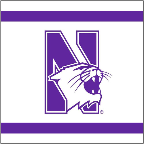 Northwestern Wildcats NCAA University College Sports Party Luncheon Napkins