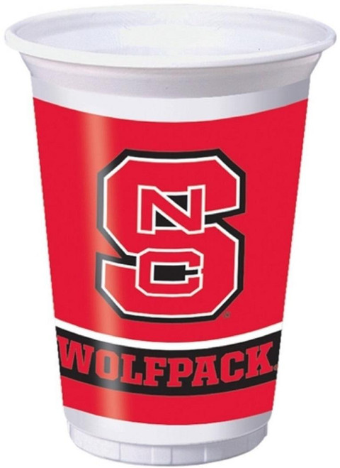 North Carolina State Wolfpack NCAA College University Sports Party 20 oz. Cups