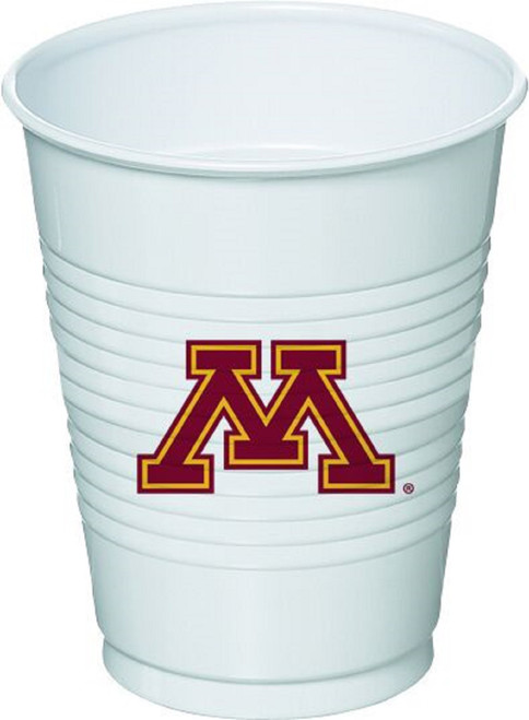Minnesota Golden Gophers NCAA University College Sports Party 16 oz Plastic Cups