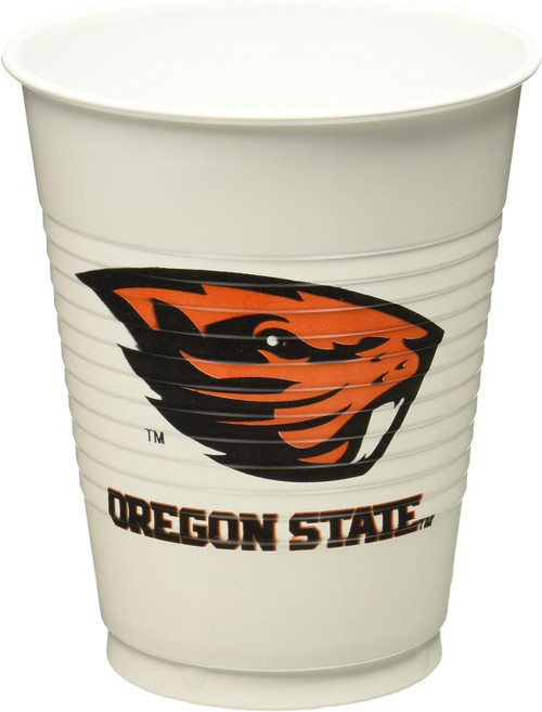 Oregon State Beavers NCAA University College Sports Party 16 oz. Plastic Cups