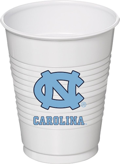 North Carolina Tar Heels NCAA University College Sports Party 16 oz Plastic Cups