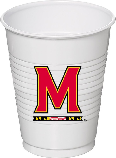 Maryland Terrapins NCAA University College Sports Party 16 oz. Plastic Cups