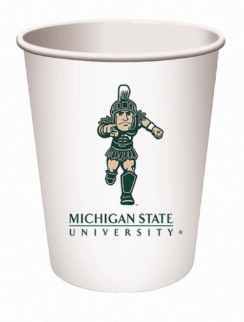 Michigan State Spartans NCAA University College Sports Party 16 oz. Plastic Cups