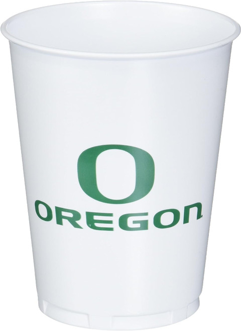 Oregon Ducks White NCAA University College Sports Party 16 oz. Plastic Cups