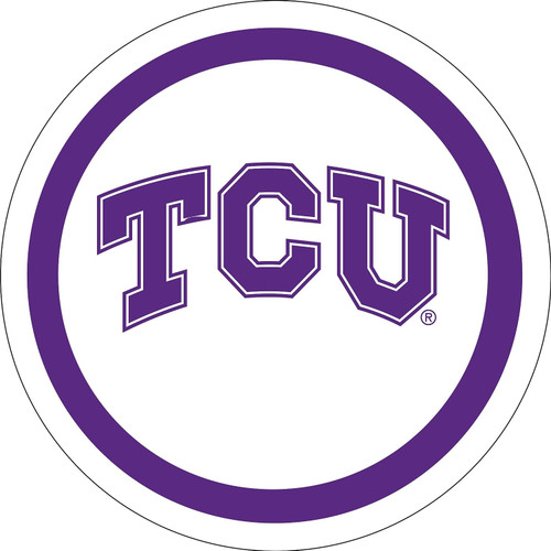 TCU Horned Frogs NCAA University College Sports Party 9" Paper Dinner Plates