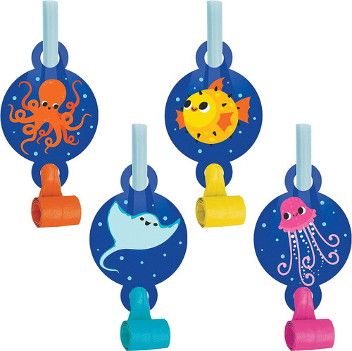 Ocean Celebration Sea Life Animals Summer Luau Theme Party Favor Blowouts