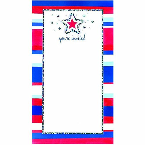 American Summer USA July 4th Patriotic Theme Party Printable Invitations