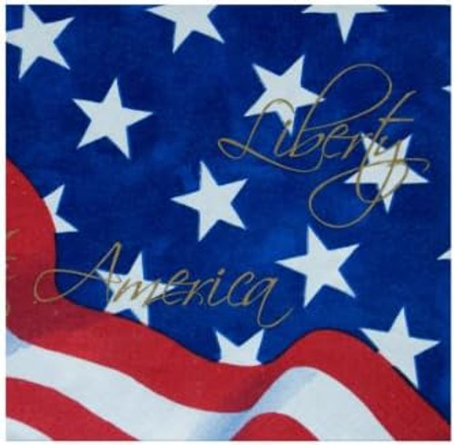 American Spirit USA Patriotic 4th of July Holiday Party Paper Luncheon Napkins