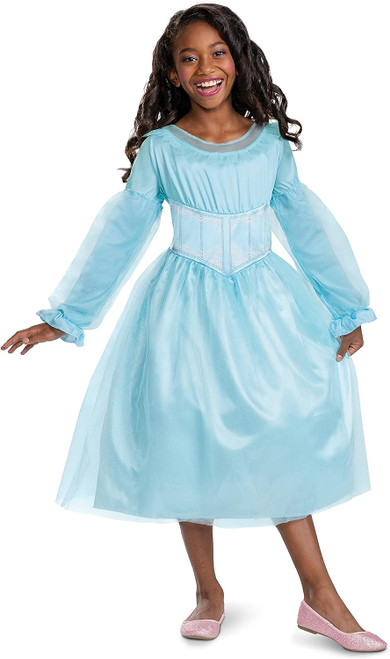 Ariel Blue Dress Classic Little Mermaid Fancy Dress Up Halloween Child Costume