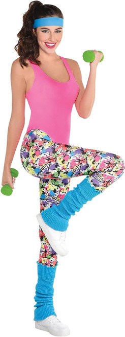 Exercise Kit 80's Retro Maniac Suit Yourself Fancy Dress Halloween Adult Costume