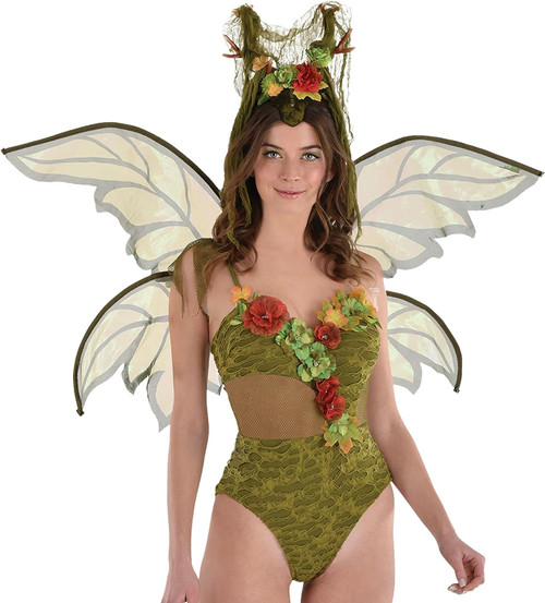 Woodland Bodysuit Fairy Green Suit Yourself Fancy Dress Halloween Adult Costume