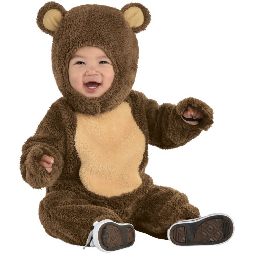 Cuddly Teddy Bear Animal Brown Fancy Dress Up Halloween Baby Child Costume