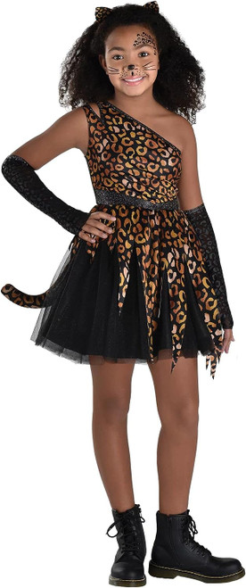 Leopard Girl Animal Wild Cat Suit Yourself Fancy Dress Halloween Child Costume