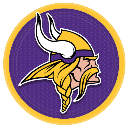 Minnesota Vikings NFL Pro Football Sports Banquet Party Bulk 9" Dinner Plates