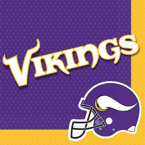 Minnesota Vikings NFL Pro Football Sports Banquet Party Bulk Luncheon Napkins