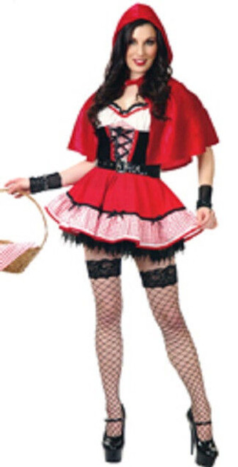 Granny's Girl Little Red Riding Hood Fancy Dress Up Halloween Sexy Adult Costume