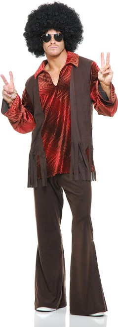 Haight Ashbury Hippie 60's Decades Retro Dress Up Mens Adult Halloween Costume