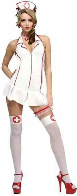 ER Nurse E.R. White Red Secret Wishes Fancy Dress Halloween Sexy Adult Costume