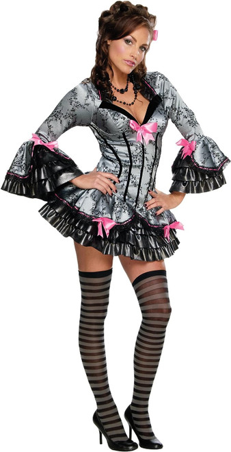 French Kiss Renaissance Queen Deluxe Fancy Dress Up Halloween Sexy Adult Costume