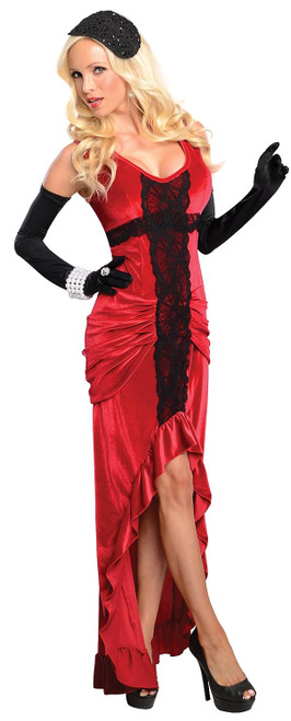 Jazz Singer Roaring 20's 30's Speakeasy Fancy Dress Up Halloween Adult Costume