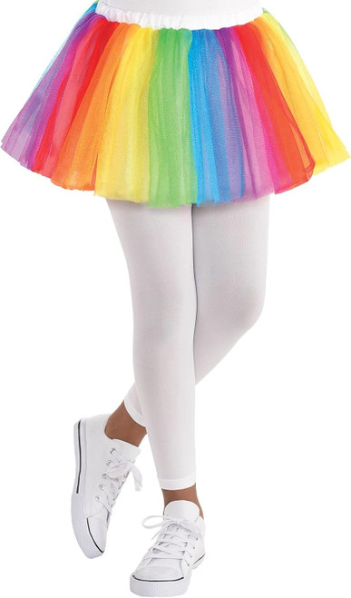 Rainbow Tutu Skirt Suit Yourself Fancy Dress Halloween Child Costume Accessory