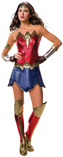 Wonder Woman Justice League Superhero Fancy Dress Halloween Sexy Adult Costume