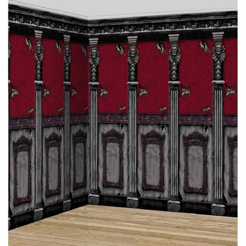 Gothic Mansion Haunted Halloween Party Decoration Scene Setters Room Rolls