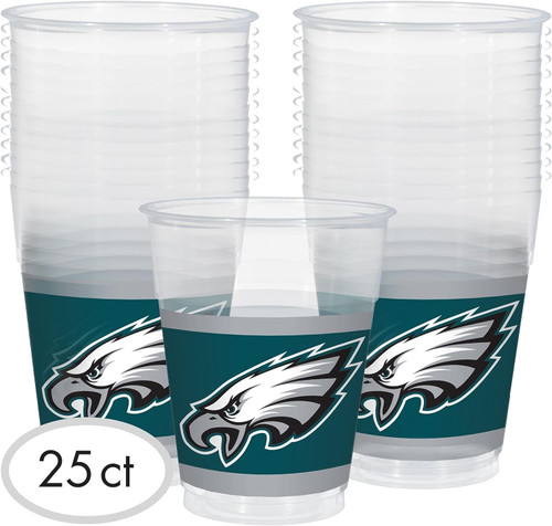 Philadelphia Eagles NFL Pro Football Sports Banquet Party 16 oz. Plastic Cups