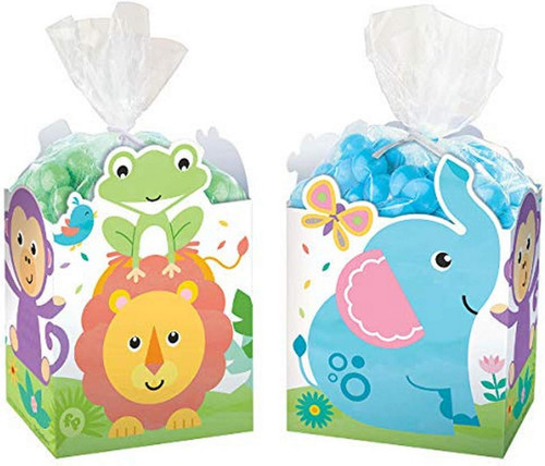 Fisher Price Hello Baby Jungle Animals Cute Baby Shower Party Favor Box Kit