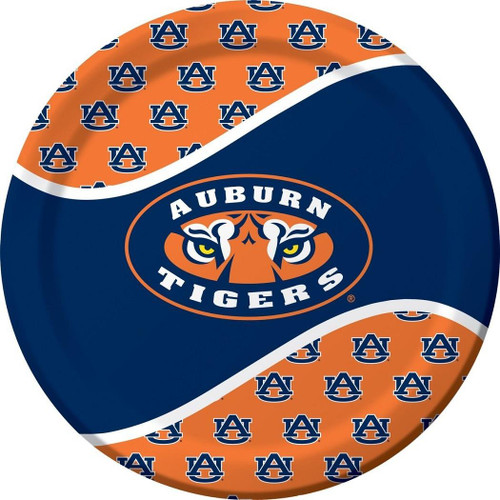 Auburn Tigers NCAA Sports Party 9" Dinner Plates