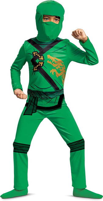 Lloyd Sustainable Lego Ninjago Green Ninja Fancy Dress Halloween Child Costume