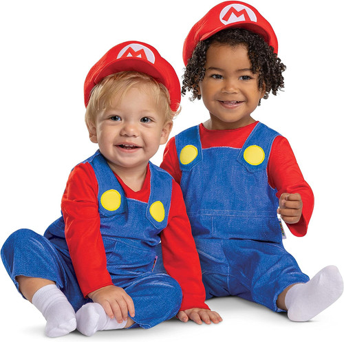 Mario Posh Infant Nintendo Super Mario Fancy Dress Up Halloween Child Costume