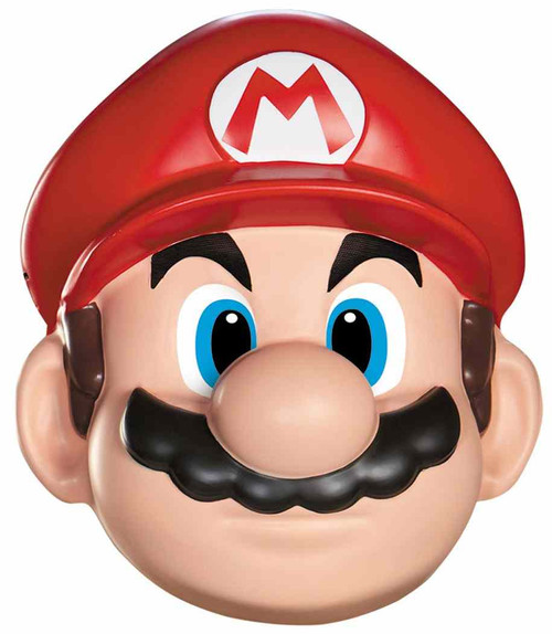 Mario Mask Nintendo Super Brothers Fancy Dress Up Halloween Costume Accessory