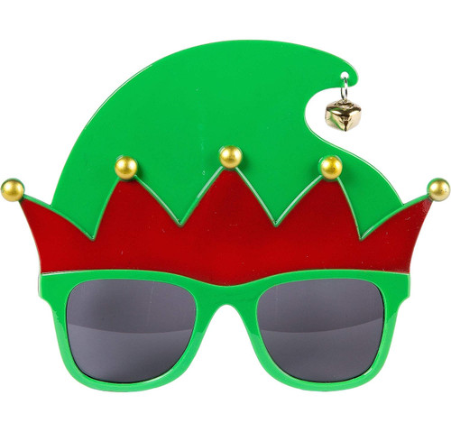 Elf Hat Glasses Christmas Holiday Party Fancy Dress Halloween Costume Accessory